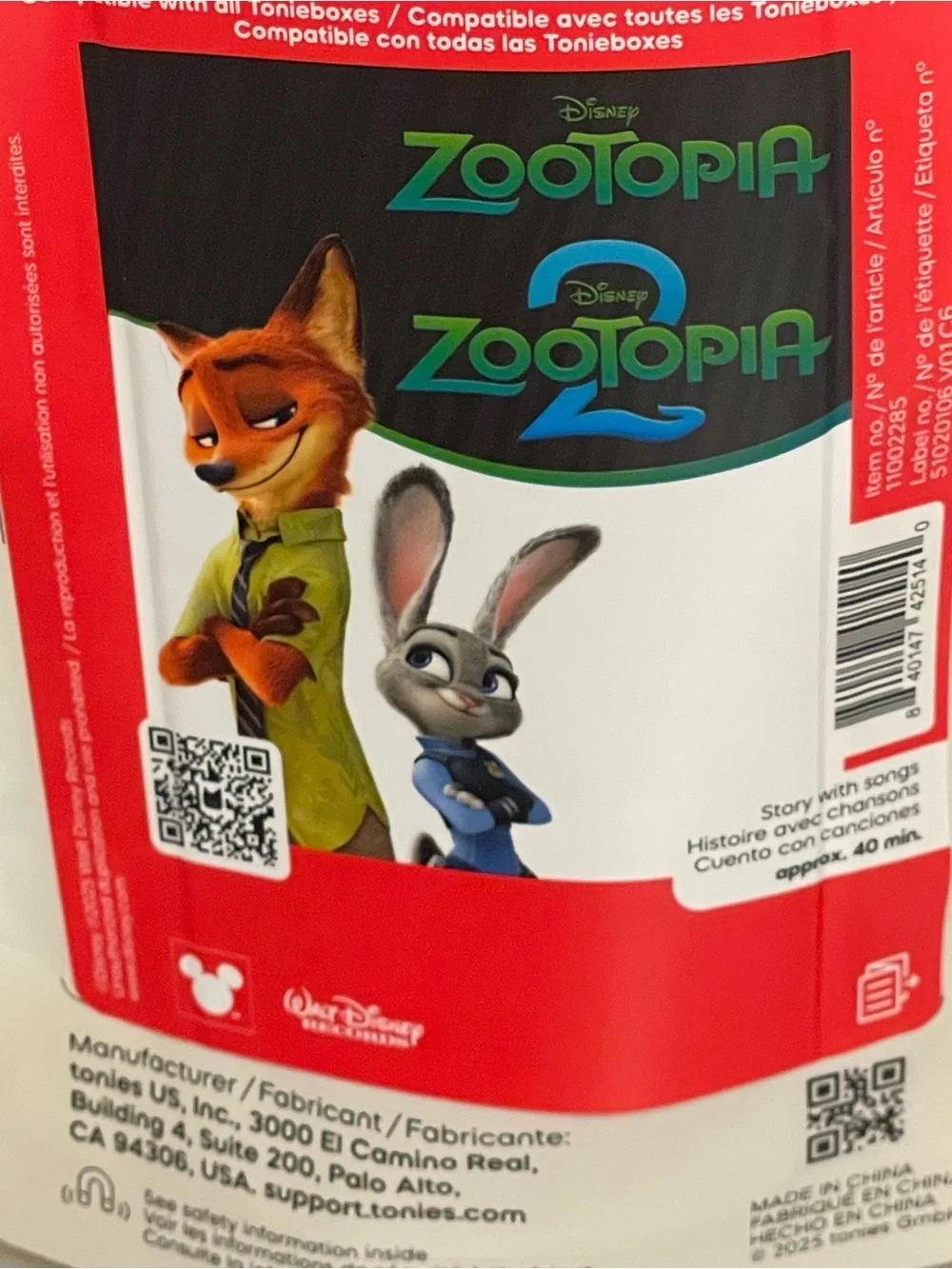 Tonies zootopia judy